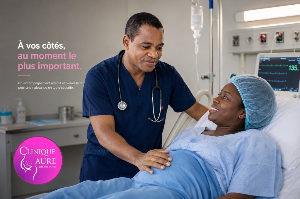 À vos côtés, au moment le plus important. Un accompagnement attentif et bienveillant pour une naissance en toute sécurité.